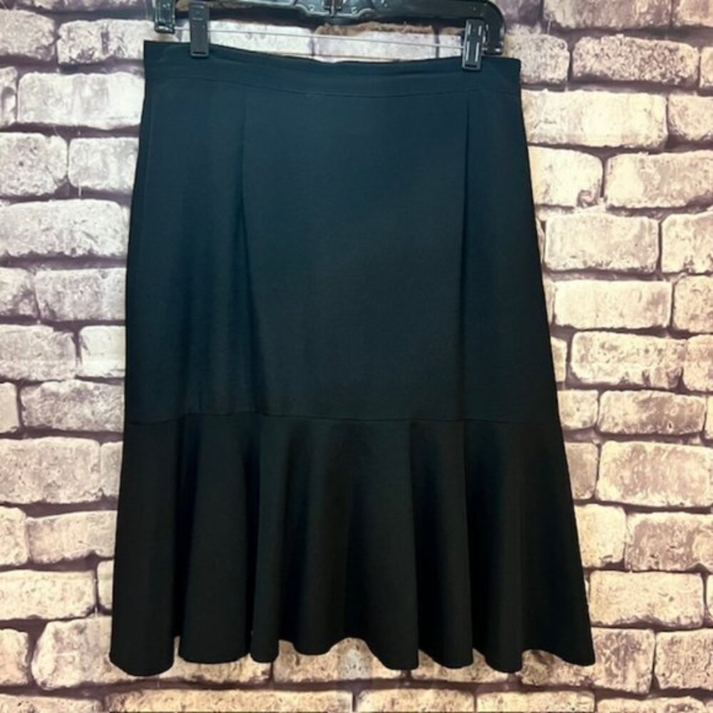 Liz Claiborne Black Layered Skirt Size 14